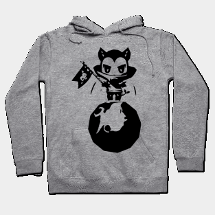 Brownie Magician (space) minimal silhouette white Hoodie